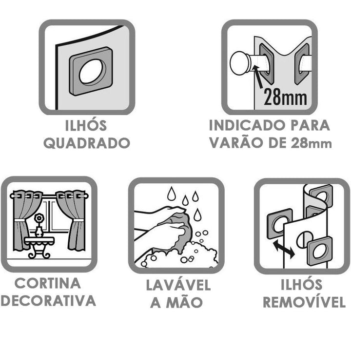 Cortina para Cozinha de Voil com Forro de Microfibra - Conforto e Beleza para o Seu Ambiente - Electshop