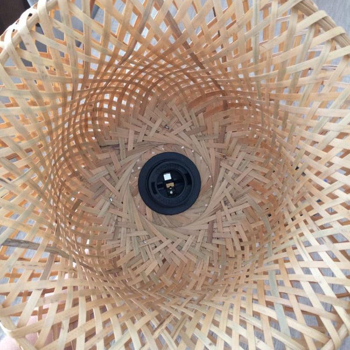 Luminária de Bambu Artesanal Para Casa - Electshop